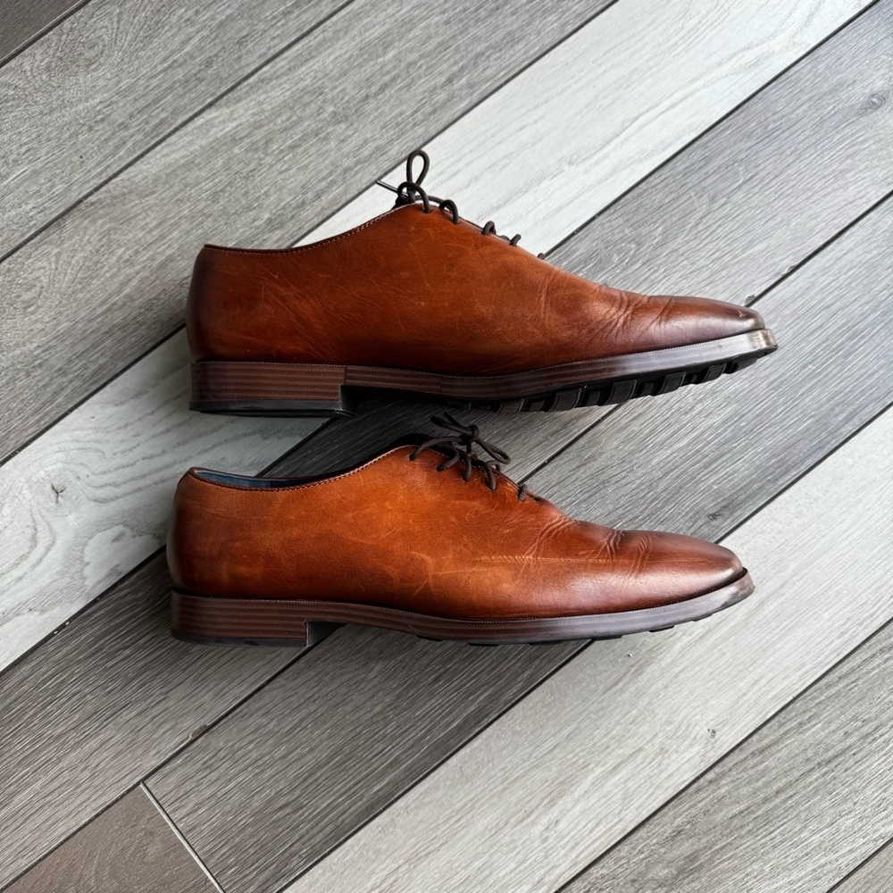 Cole Haan Brown Leather Oxfords - Picture 4 of 7
